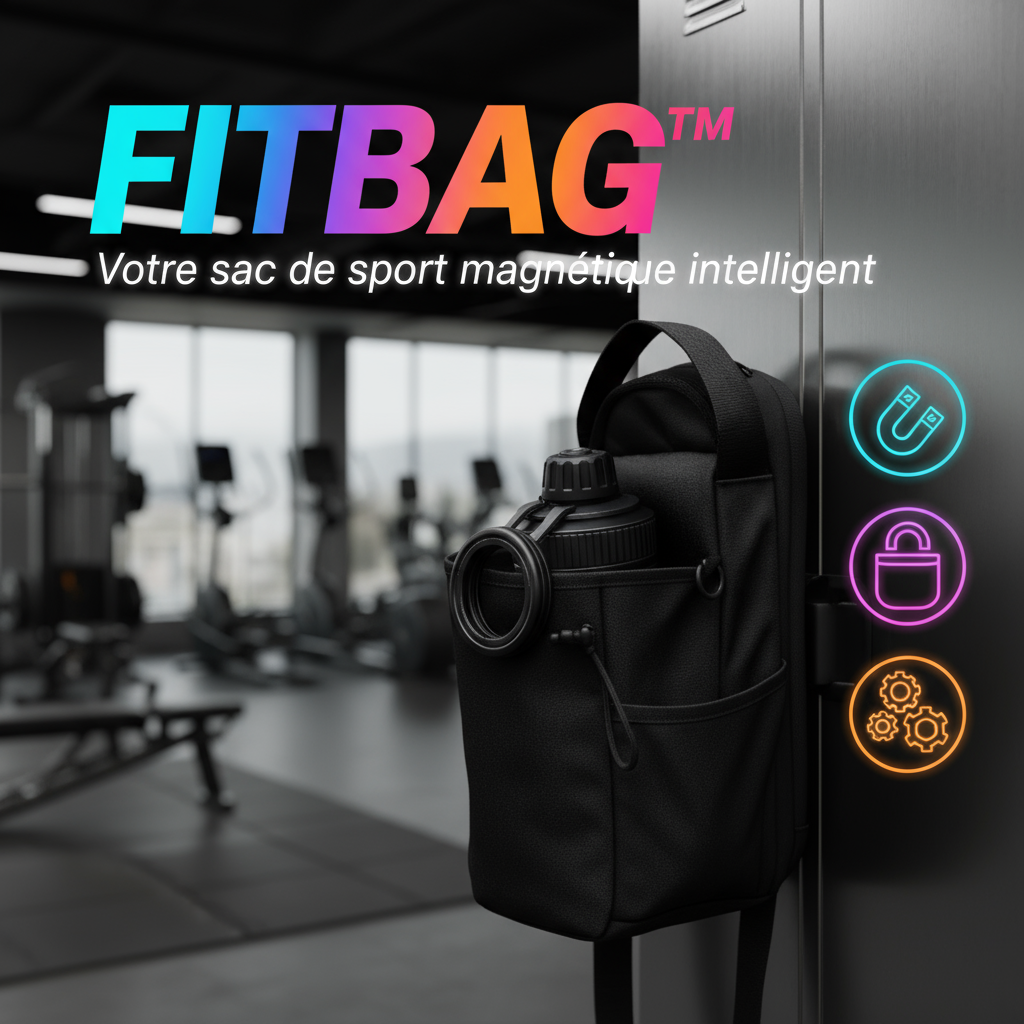 Banner promotionnel FITBAG™ - Fond salle de sport